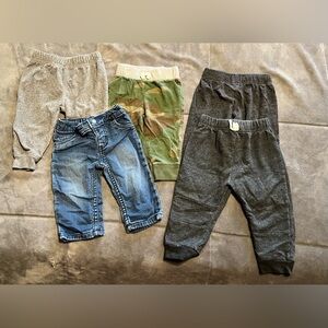 5 pairs 6 month pants/jeans